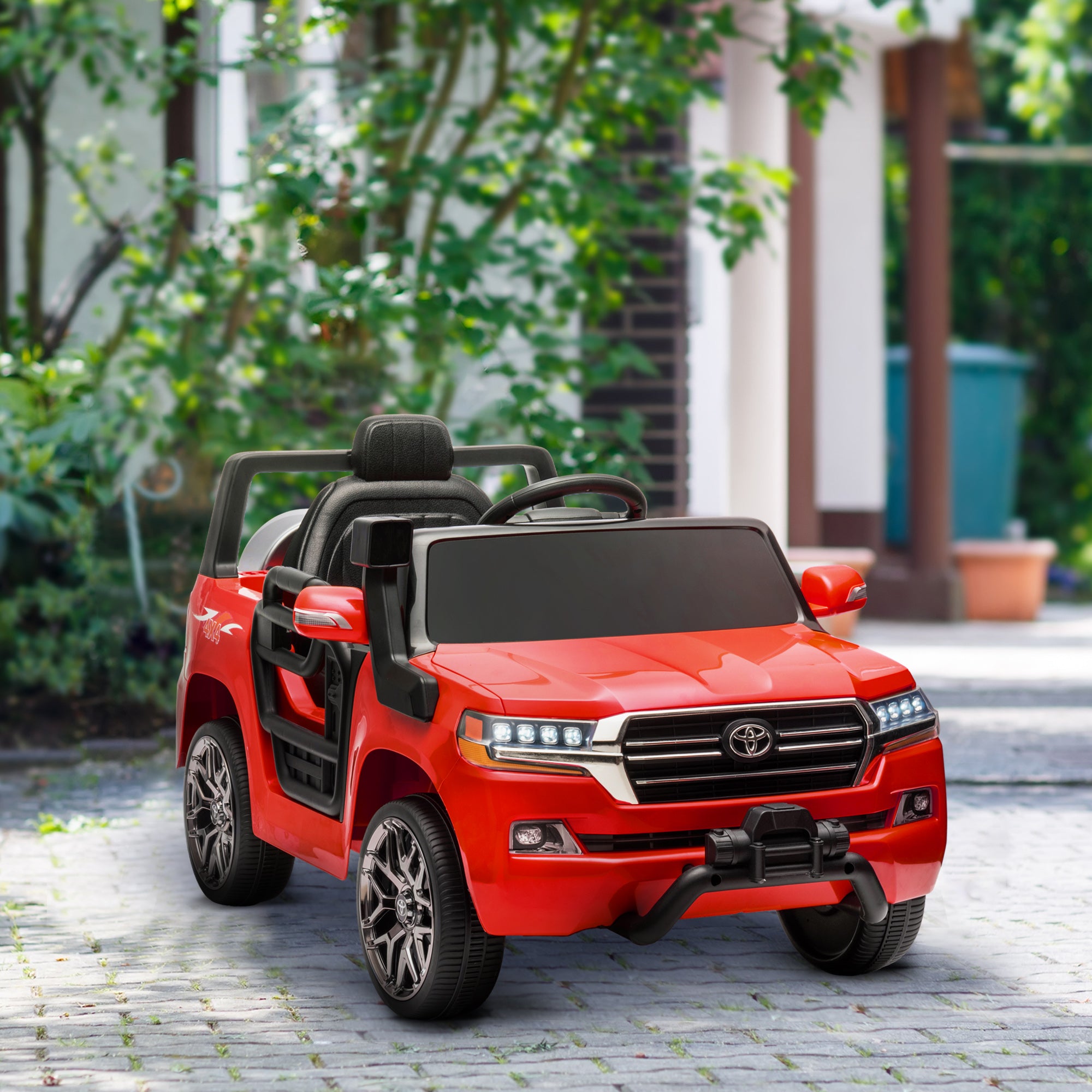 Carro Elétrico para Crianças Vermelho 107x65x55,5 cm