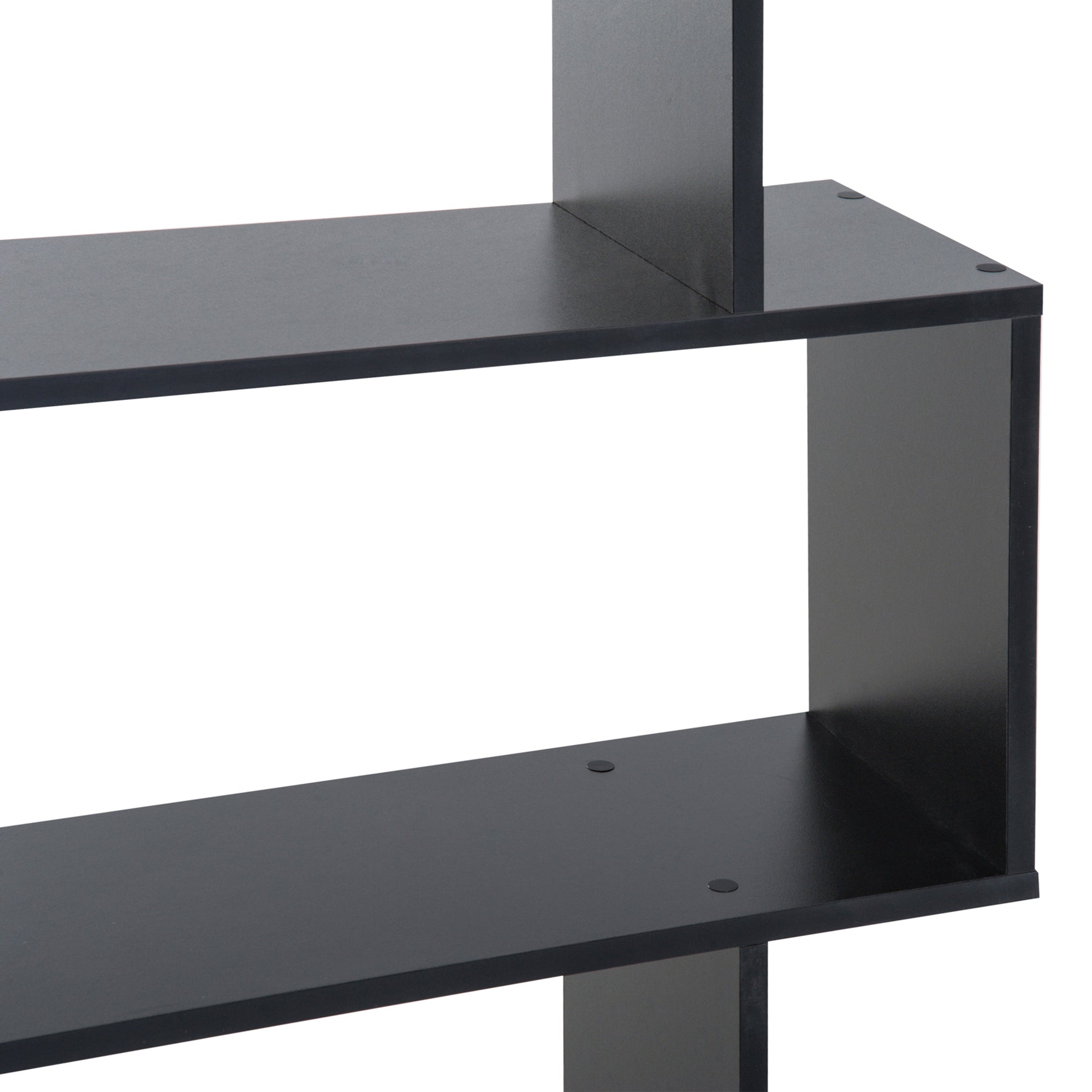 Estante Moderna com 6 Prateleiras 80x23x192 cm - Cor Preto