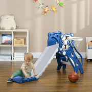Escorrega Infantil 2 em 1 – 133x60x70 cm – Azul – PE