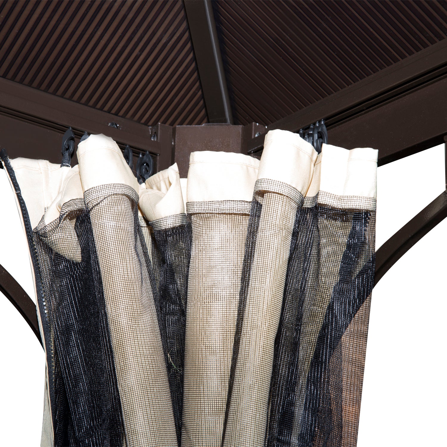 Pérgola para Jardim 300x300x260cm Bege e Marrom