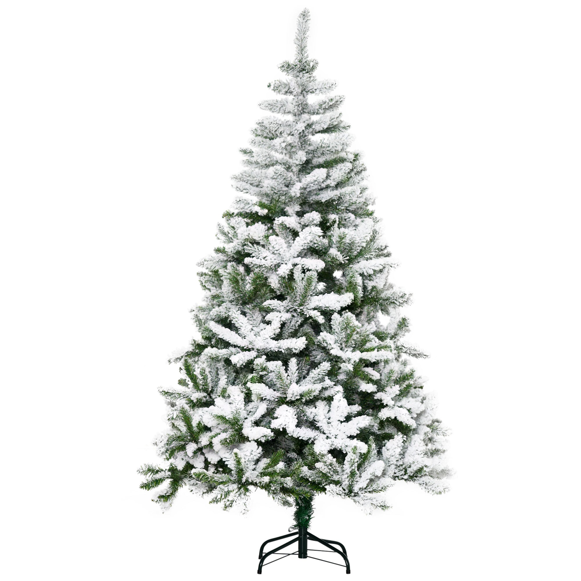 Árvore de Natal Artificial 180cm Verde Neve Ignífugo PVC