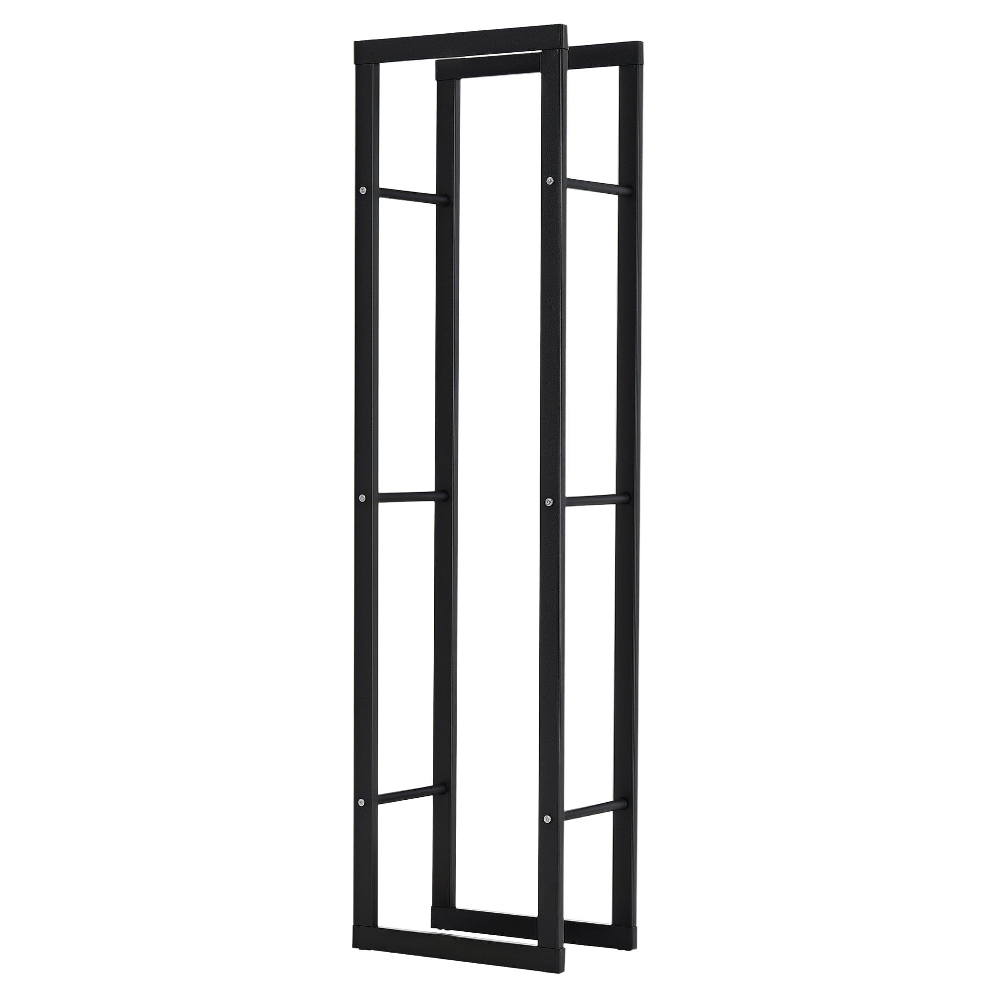 Suporte para Lenha Metálico Preto 40x25x150 cm - Organize sua Lenha com Estilo!