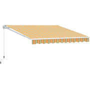 Toldo Retrátil 300x250cm Laranja, Branco e Bege