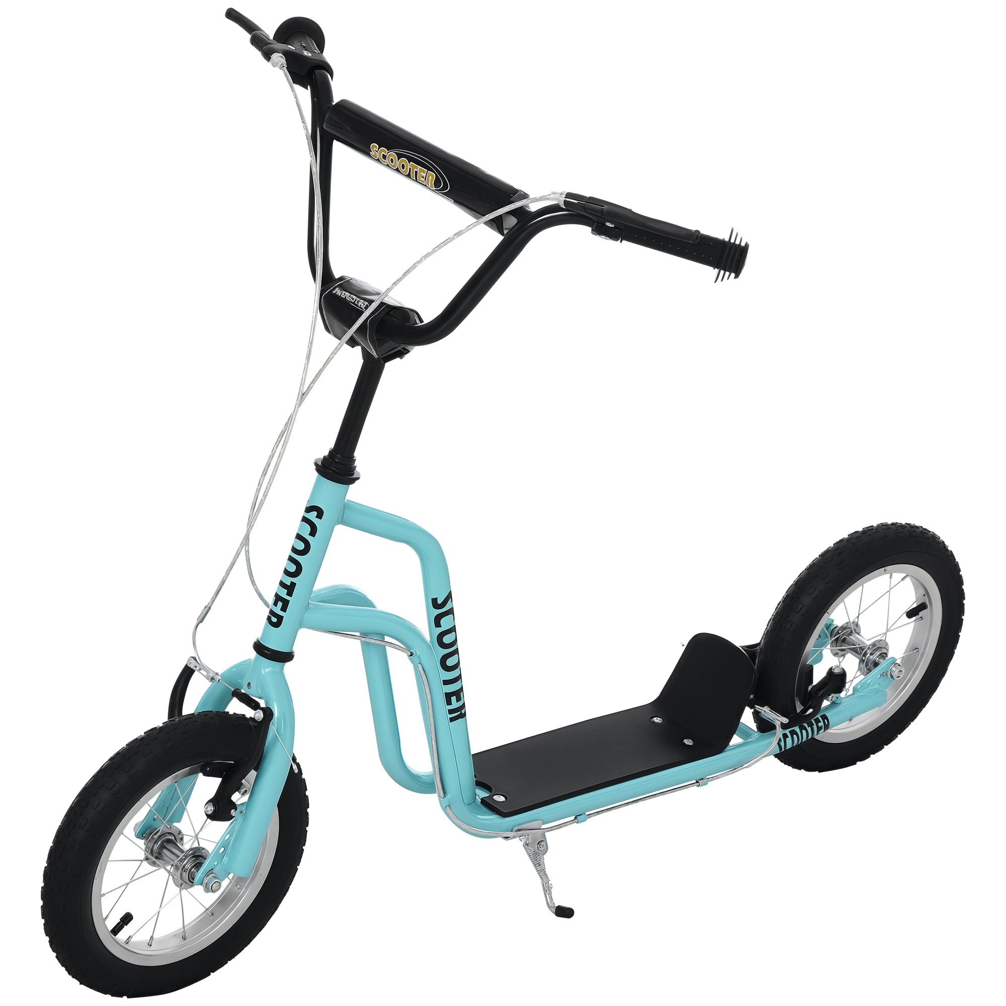 Trotinete Infantil Azul 120x58x75-80 cm - Guiador Ajustável e Travão Duplo