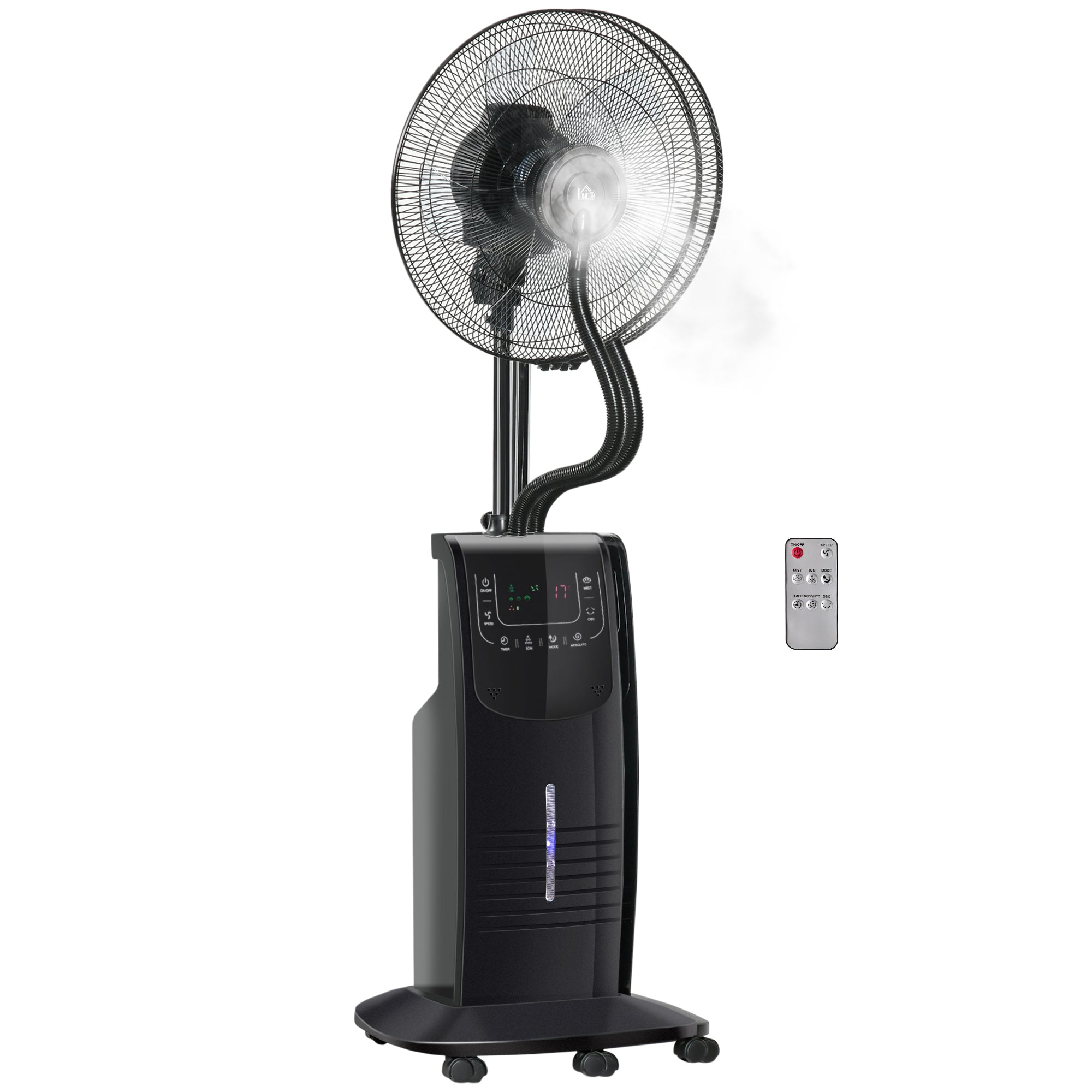 Ventoinha Nebulizadora 90W Preto 44,5x44,5x135 cm