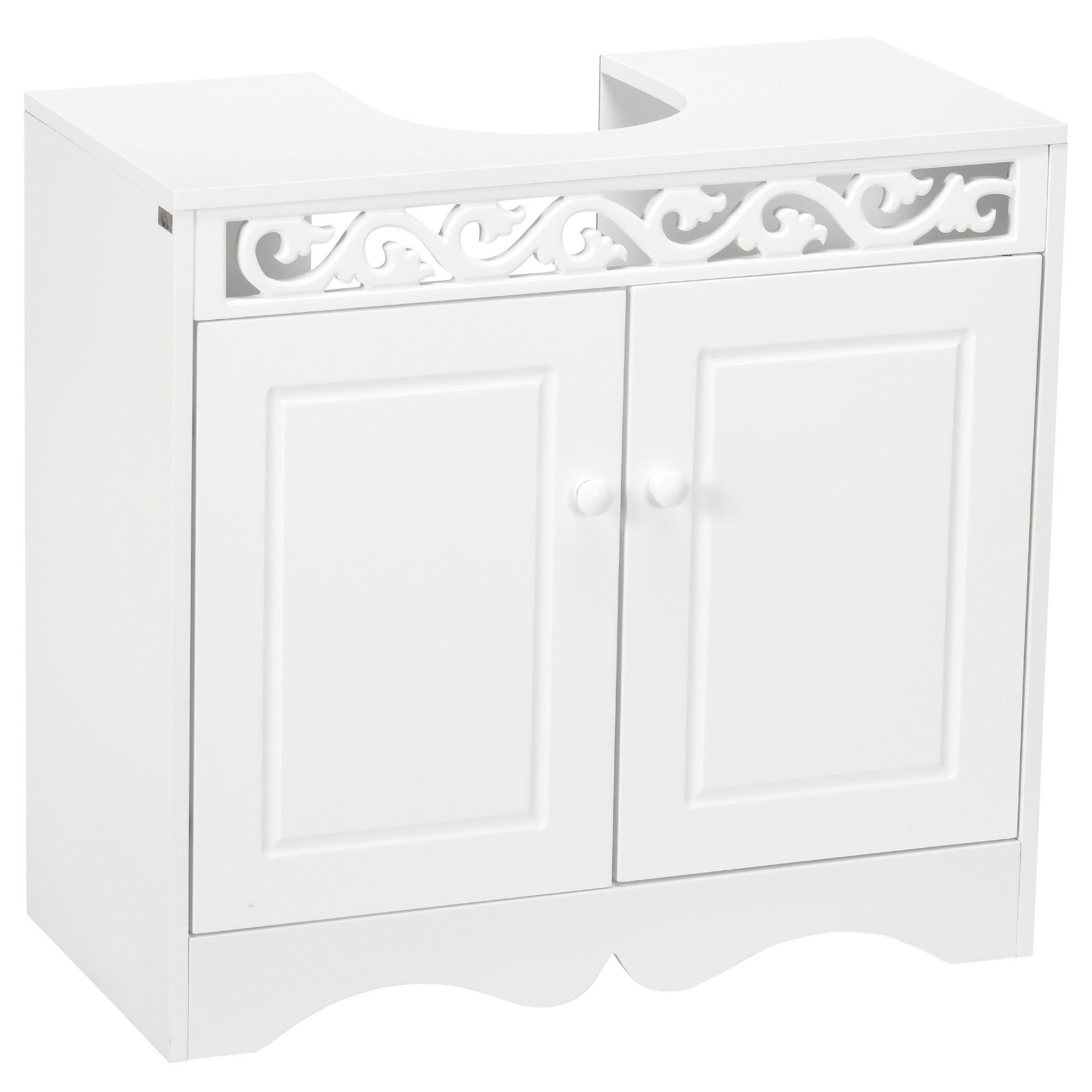 Armário de Banheiro Base Branco 60x30x56cm