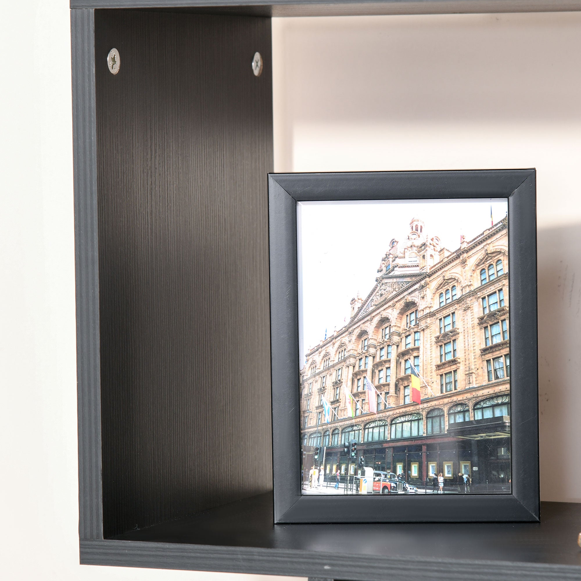 Estante com 6 Prateleiras em Madeira 80 x 25 x 192 cm - Preto