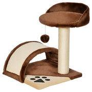 Arranhador para Gatos Pequeno Marrom 35,5x37x46 cm
