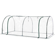 Estufa 200x100x80cm Transparente para Jardim e Terraço