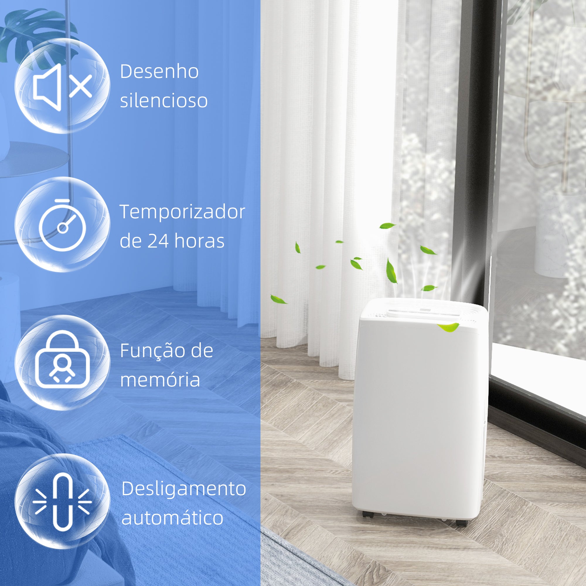 Desumidificador Elétrico – 12L/Dia – Branco – ABS