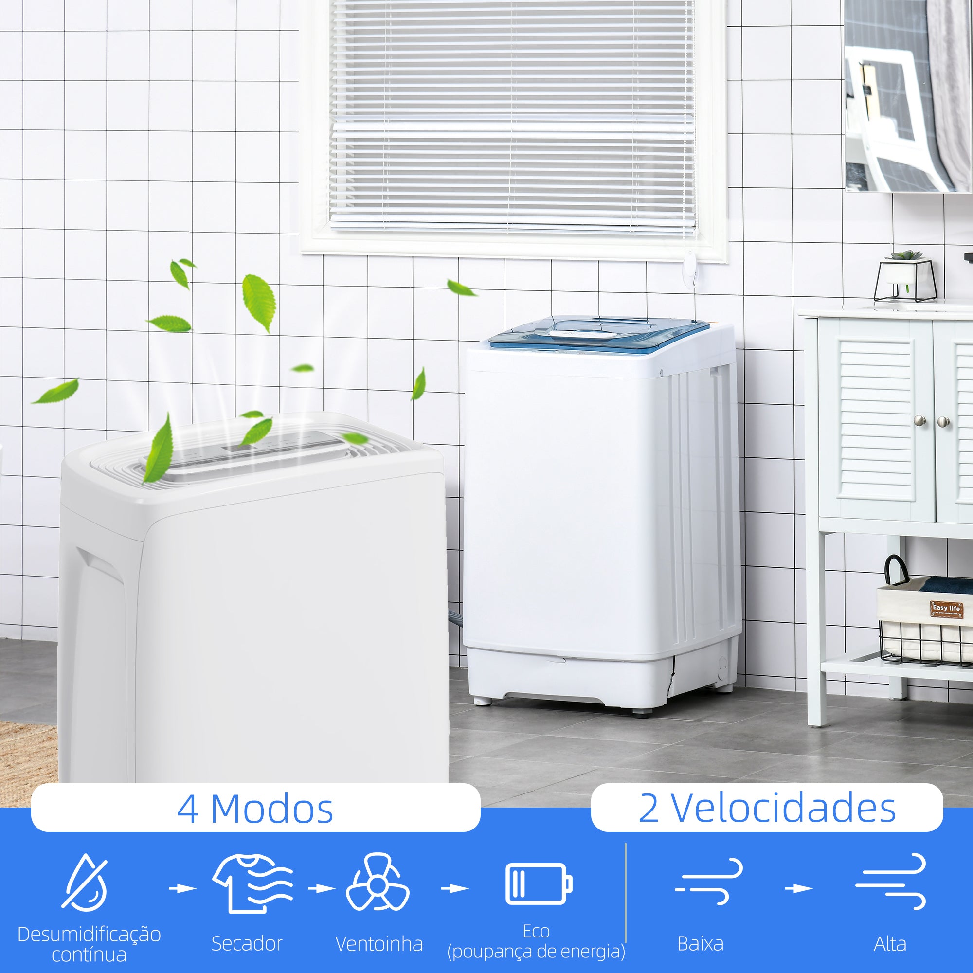 Desumidificador Elétrico – 12L/Dia – Branco – ABS