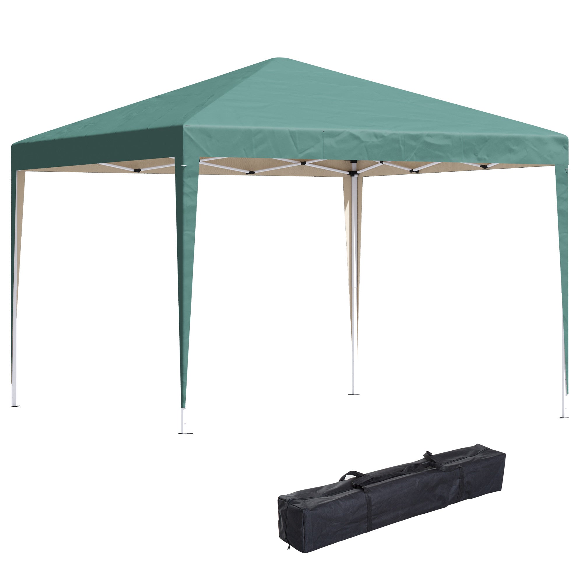 Tenda Dobrável Verde Escuro 295x295x255 cm - Pop-up, Anti-UV e Impermeável