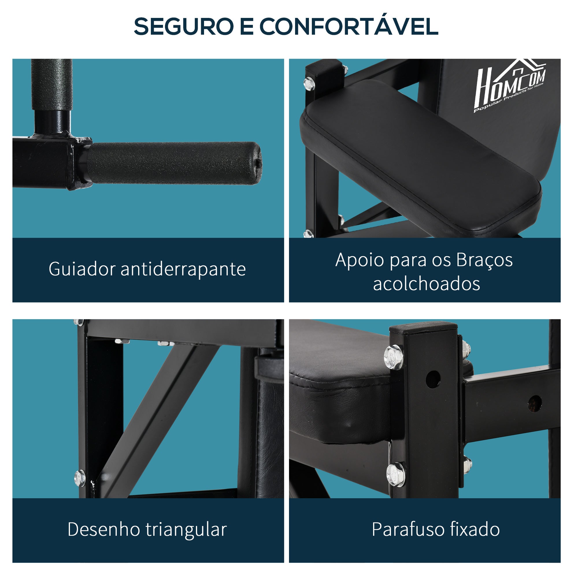 Barra de Elevação Multifuncional 70x53-63x48 cm - Preto