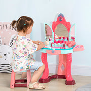 Toucador Infantil Multicor 57x34x76cm com Luz, Música e Acessórios - Para Crianças acima de 3 Anos
