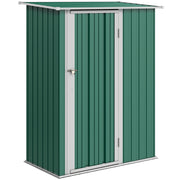 Abrigo de Jardim 142x84x189cm Verde - Armazenamento de Ferramentas