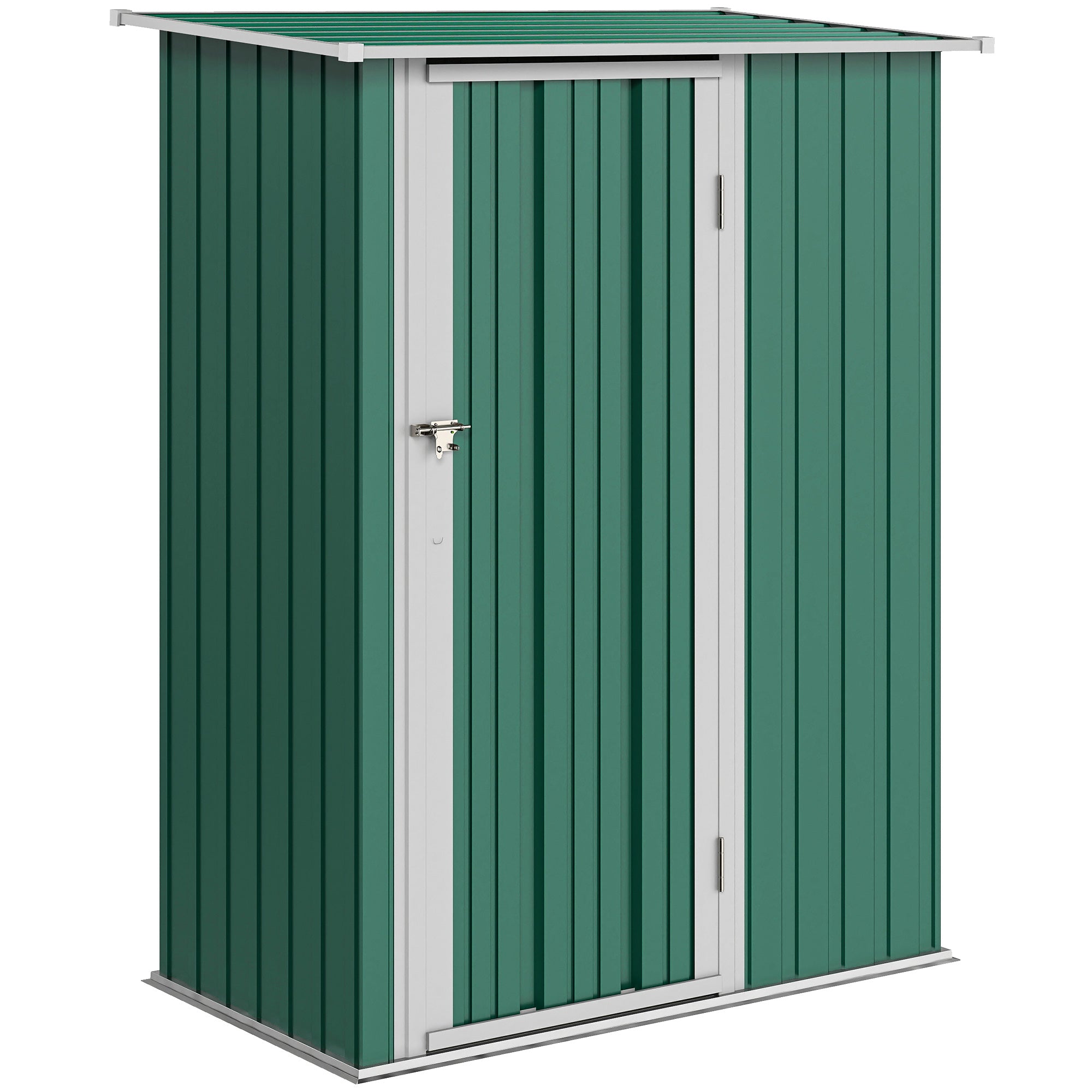Abrigo de Jardim 142x84x189cm Verde - Armazenamento de Ferramentas