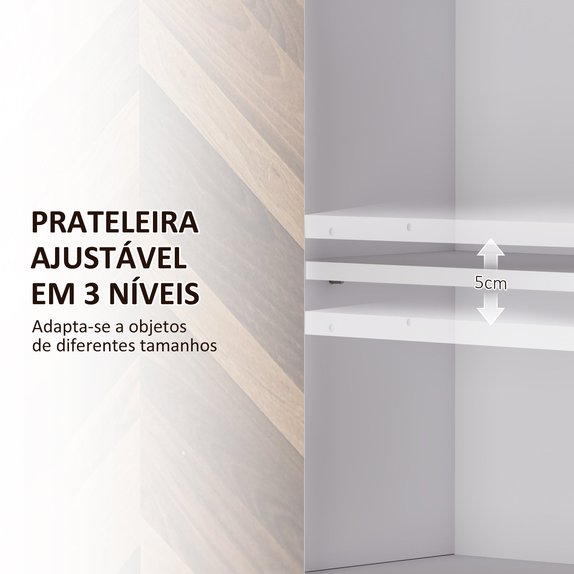 Armário de Parede Suspenso de Casa de Banho 59x20x60 cm Branco e Madeira