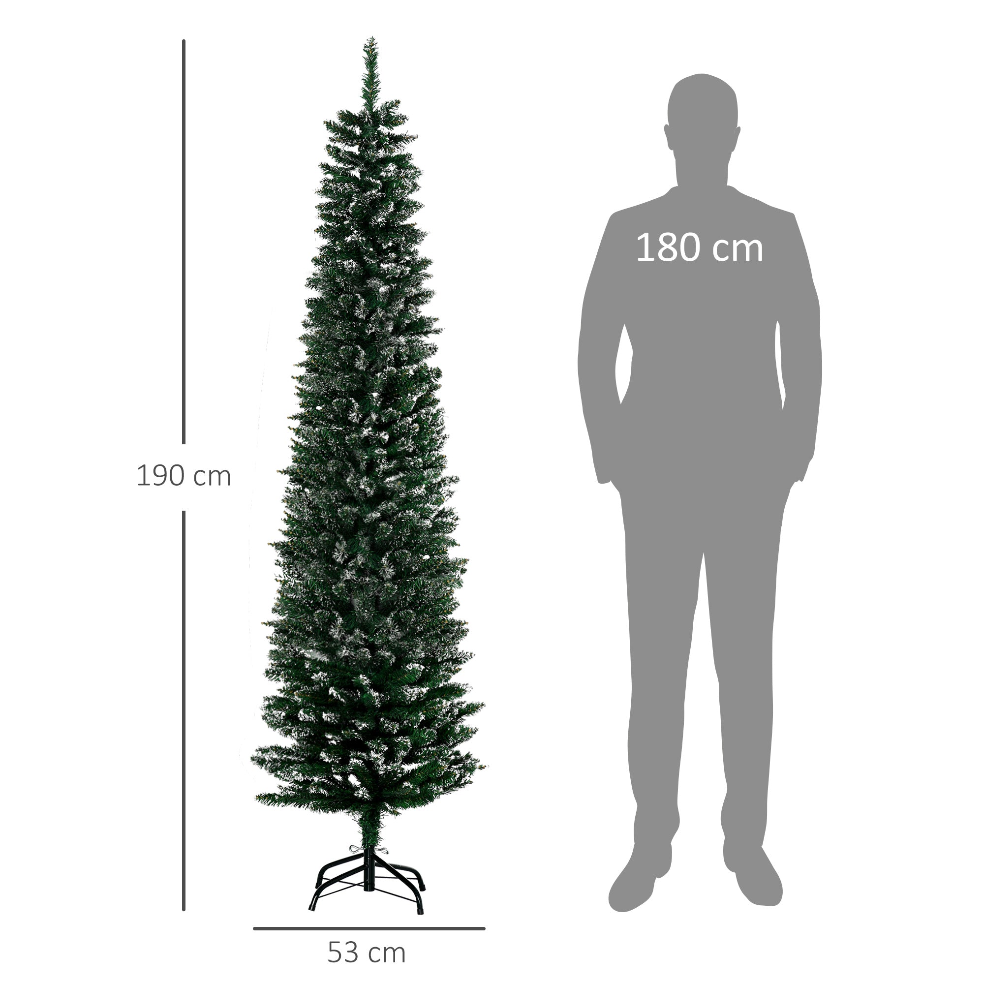 Árvore de Natal Artificial – 190 cm – Verde – PVC