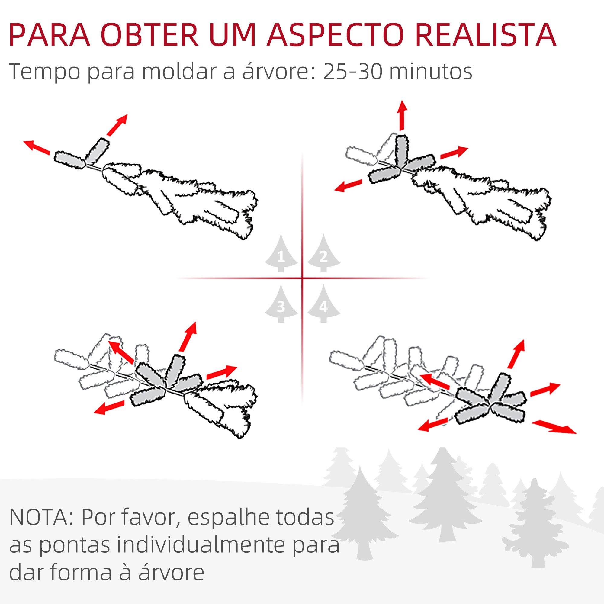 Árvore de Natal Artificial – 190 cm – Verde – PVC