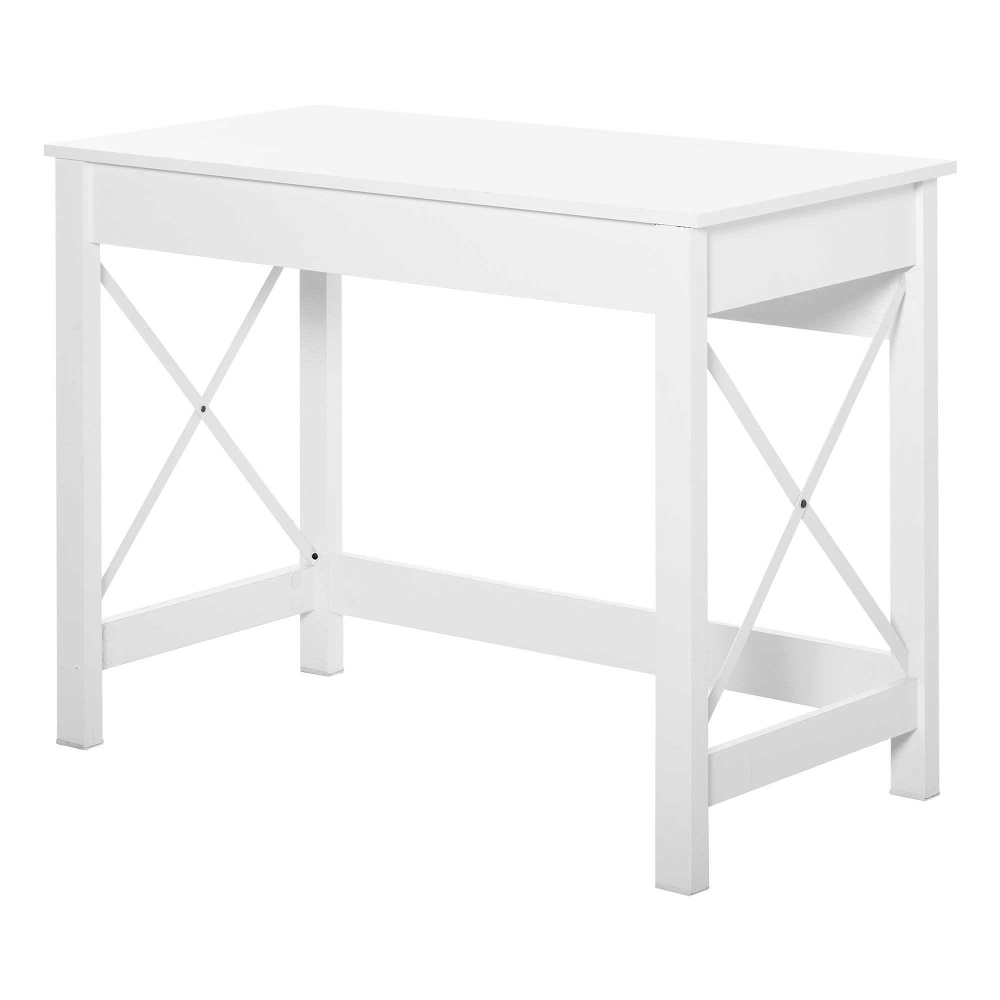 Secretária de Estudo Moderna 105x50x76 cm Branco