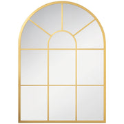 Espelho Decorativo de Parede 50x70cm Cor Ouro para Sala de Estar e Dormitório