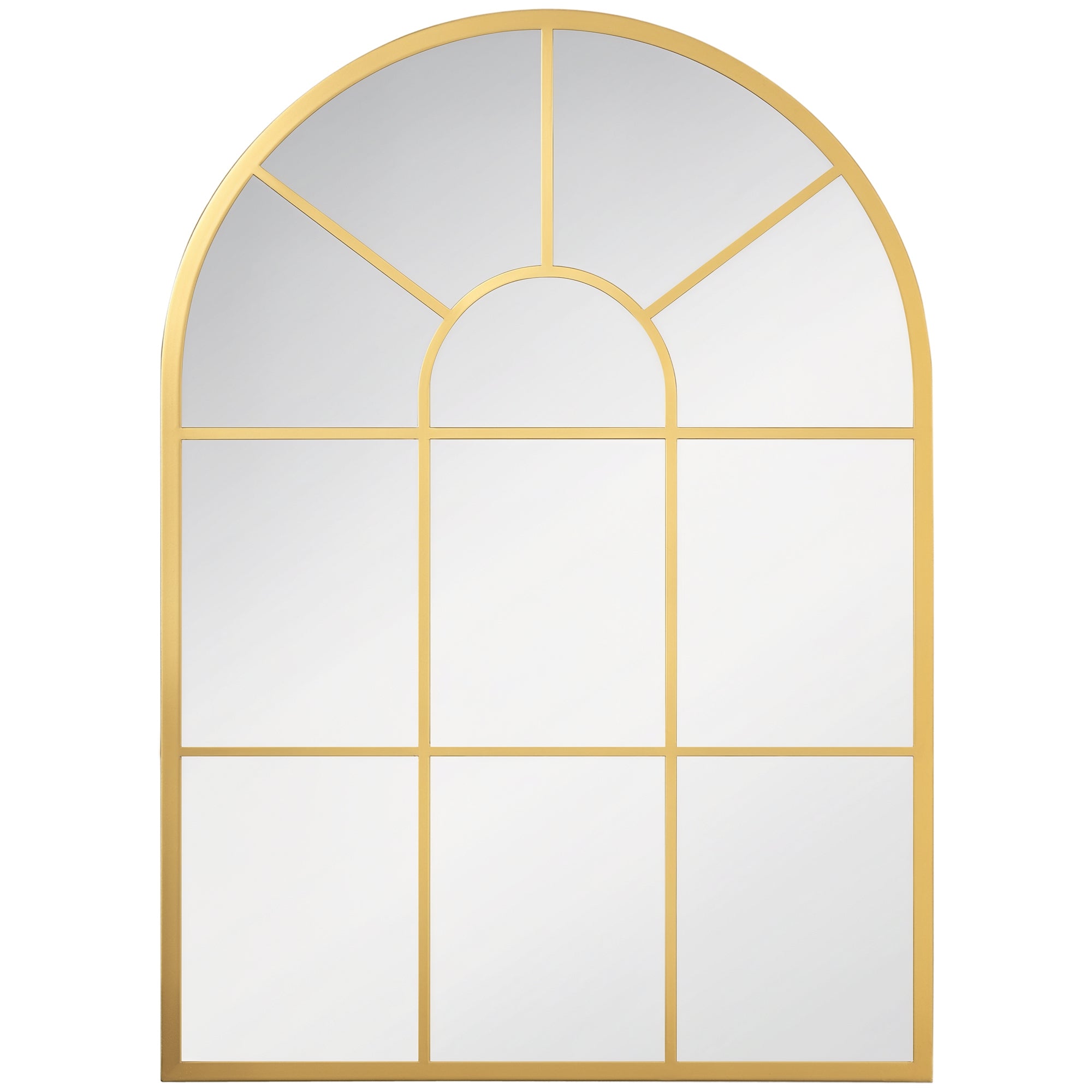 Espelho Decorativo de Parede 50x70cm Cor Ouro para Sala de Estar e Dormitório