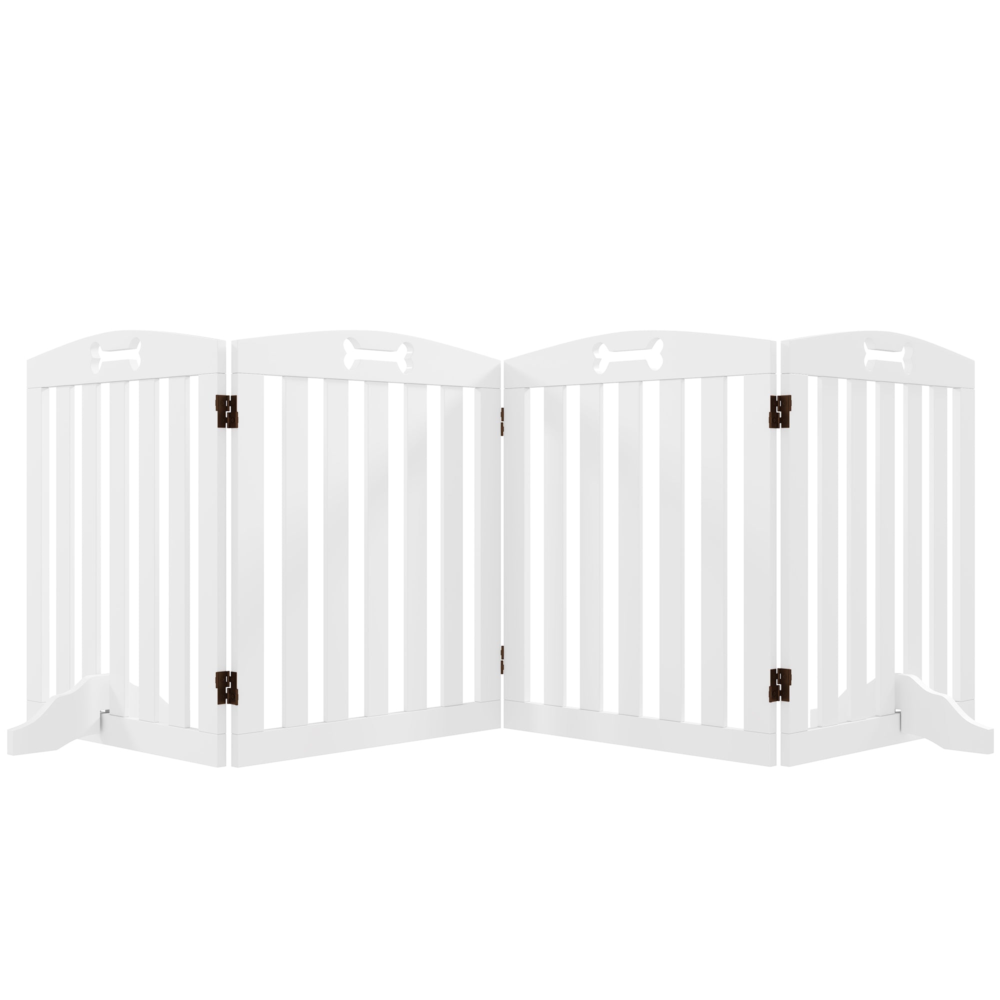 Barreira de Segurança para Cães 207,5x30x61 cm Branco