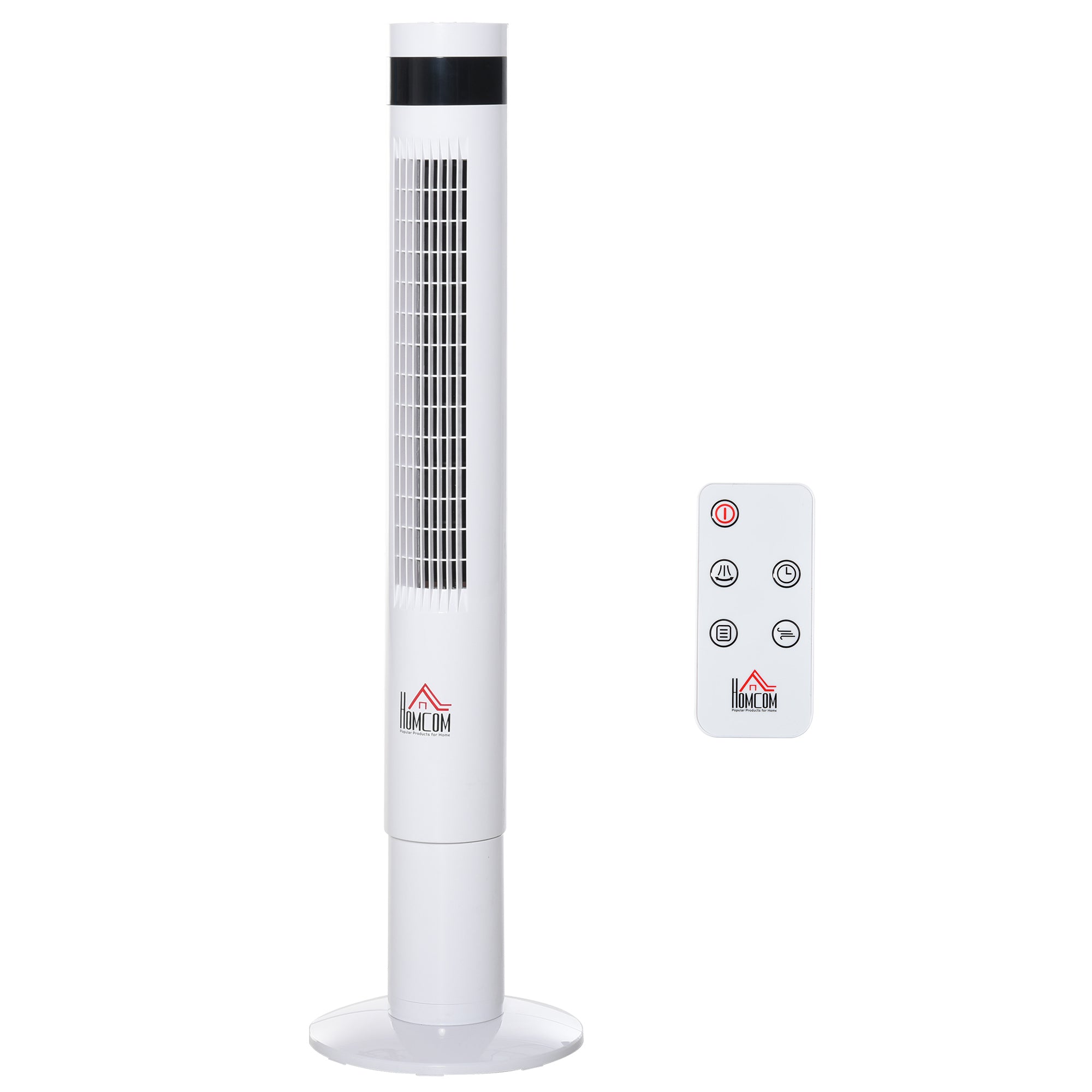 Ventilador de Torre Branco Ø30x110 cm com 3 Modos e 3 Velocidades