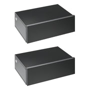 Conjunto de 2 Mesas de Cabeceira 40x30x15 cm Preto - Estilo Moderno e Funcional