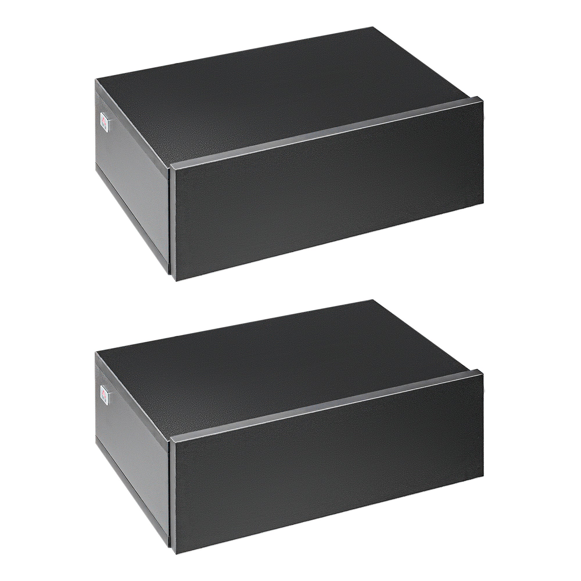 Conjunto de 2 Mesas de Cabeceira 40x30x15 cm Preto - Estilo Moderno e Funcional