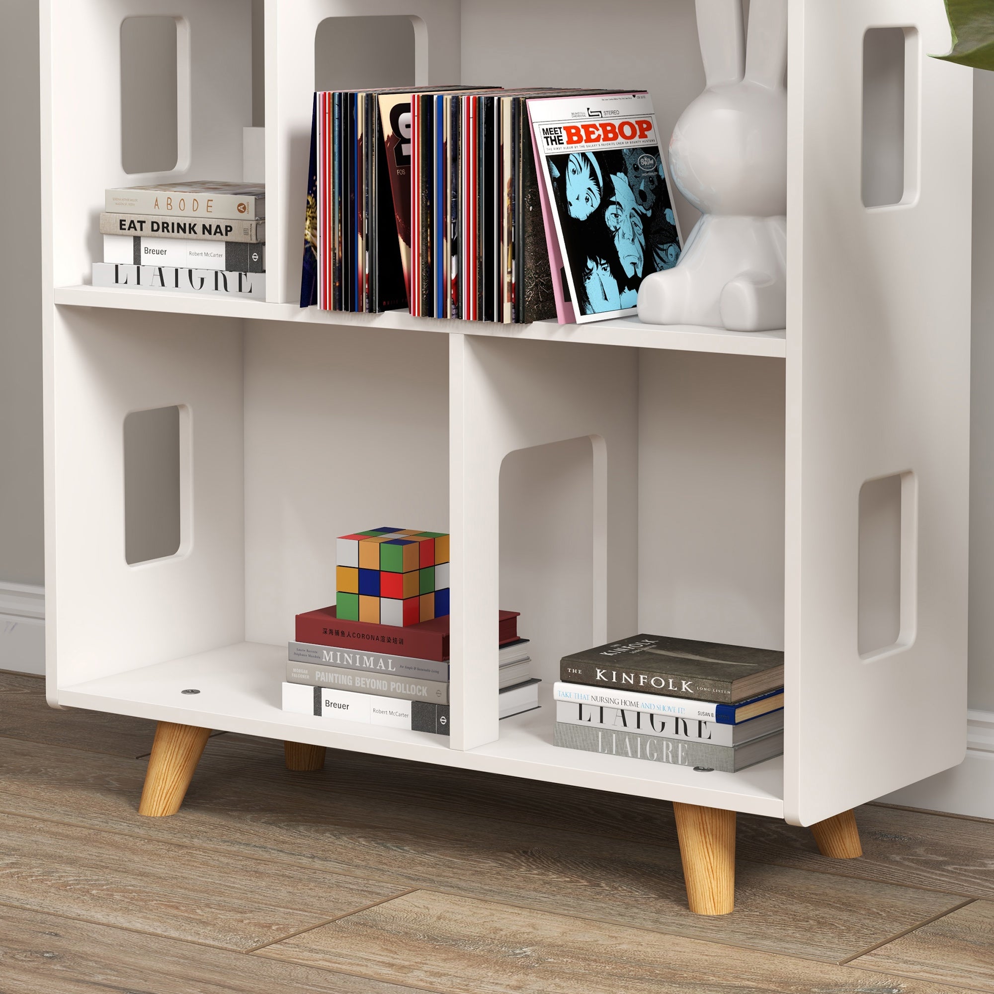 Estante Infantil Organizador de Brinquedos 3 Níveis 65x25x108,5 cm Branco