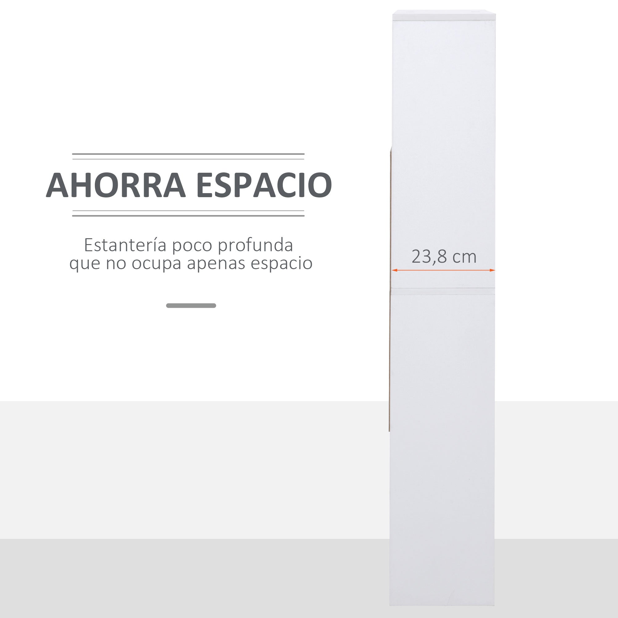 Estante de 4 Níveis Multiuso 100x23,8x140 cm - Branco