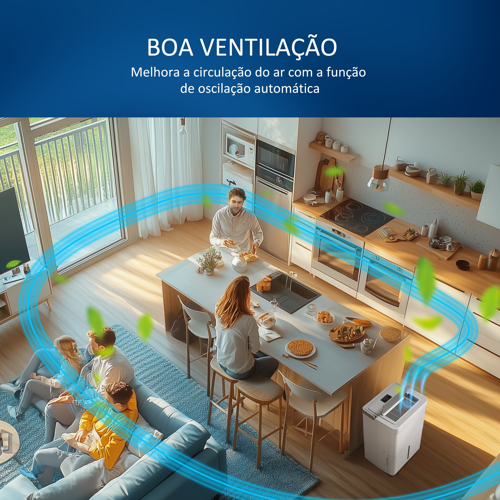 Desumidificador Elétrico – 35,5x28x52,2 cm – Branco – ABS