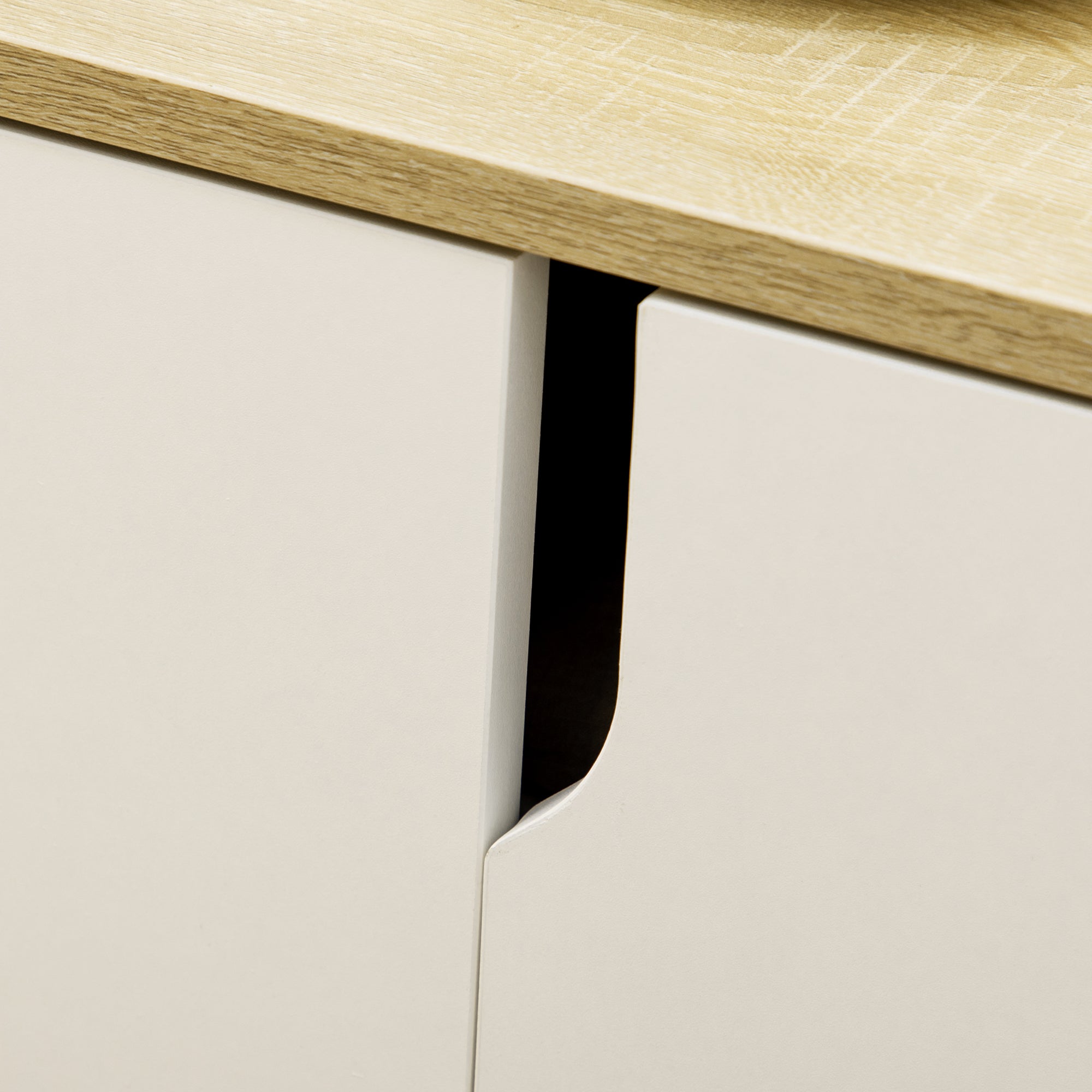Sapateira Moderna Estreita 80x30x80 cm - Madeira e Branco