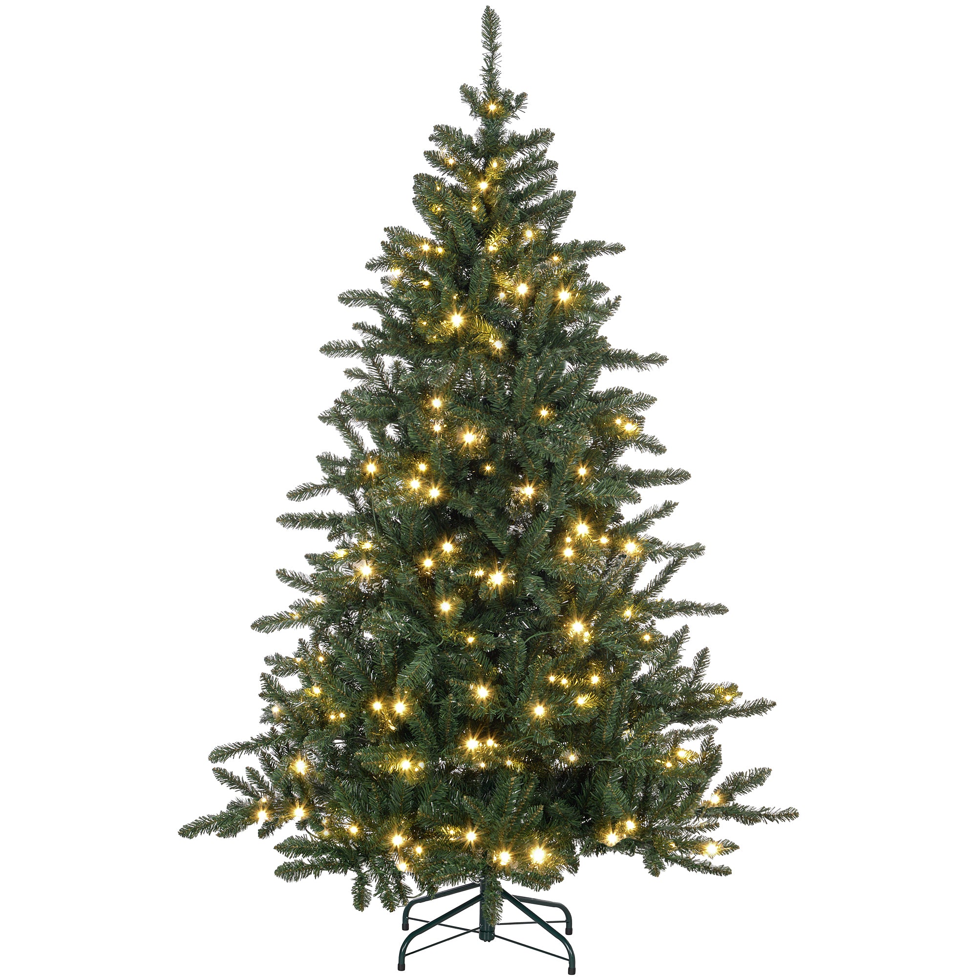 Árvore de Natal Artificial 180 cm Verde com 310 Luzes LED