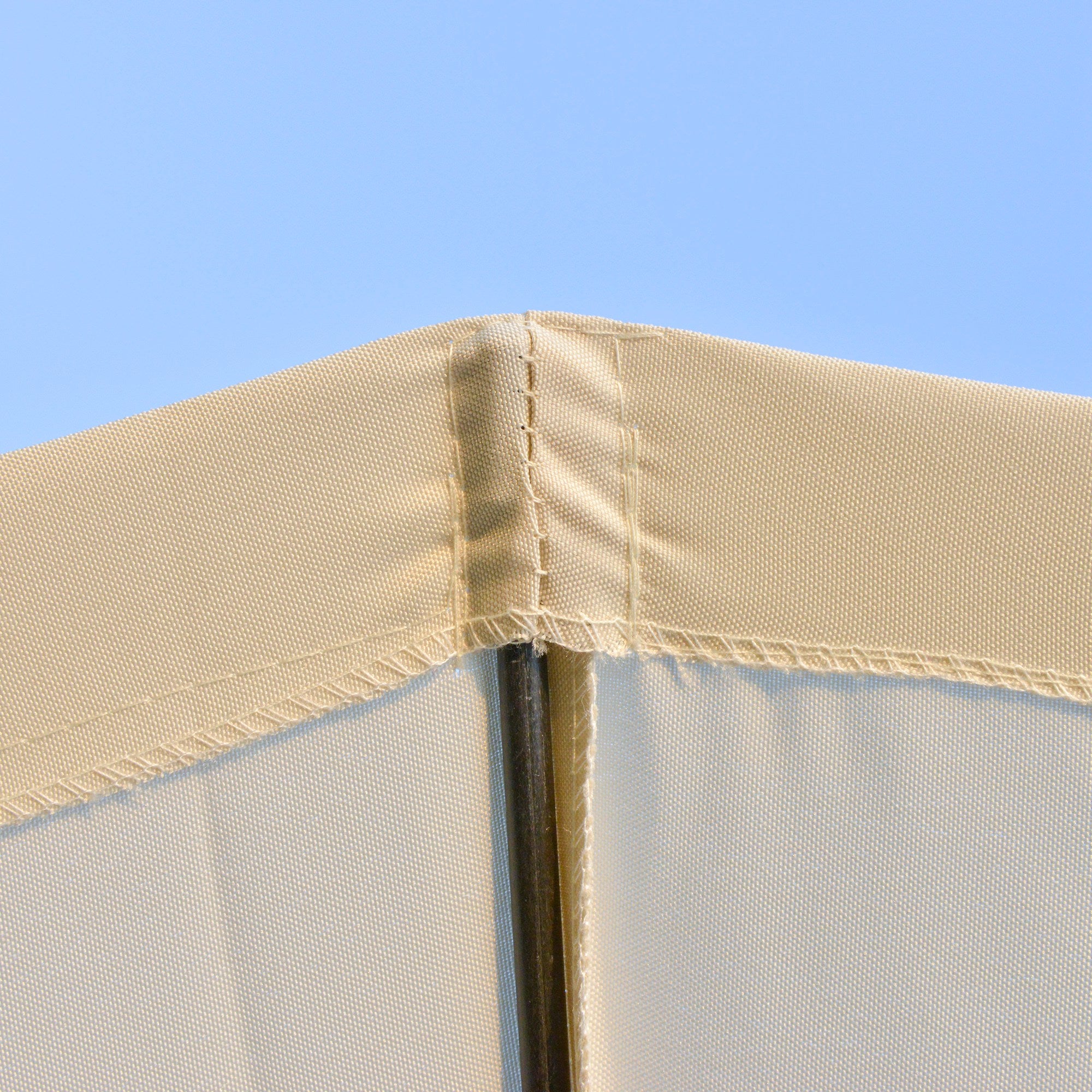 Chapéu de Sol de Jardim Ø250x240 cm - Cor Creme Branco