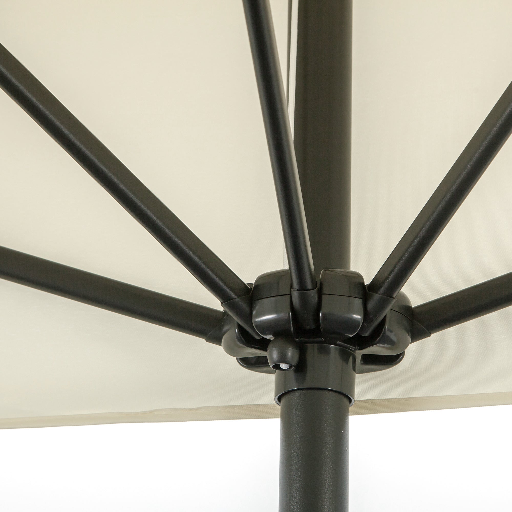 Chapéu de Sol – 230x130x245 cm – Bege – Metal e Poliéster