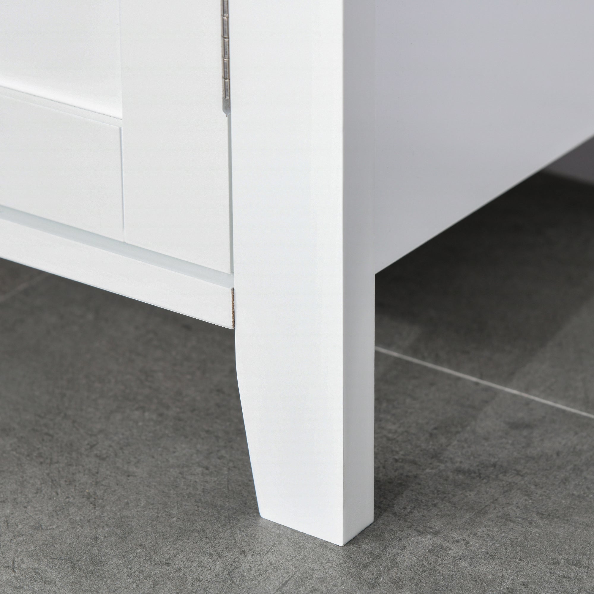 Móvel para Lavatório Branco e Madeira 60x30x60cm - Armazenamento e Elegância