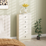 Cómoda Estreita com 5 Gavetas 47x29x95 cm - Branco