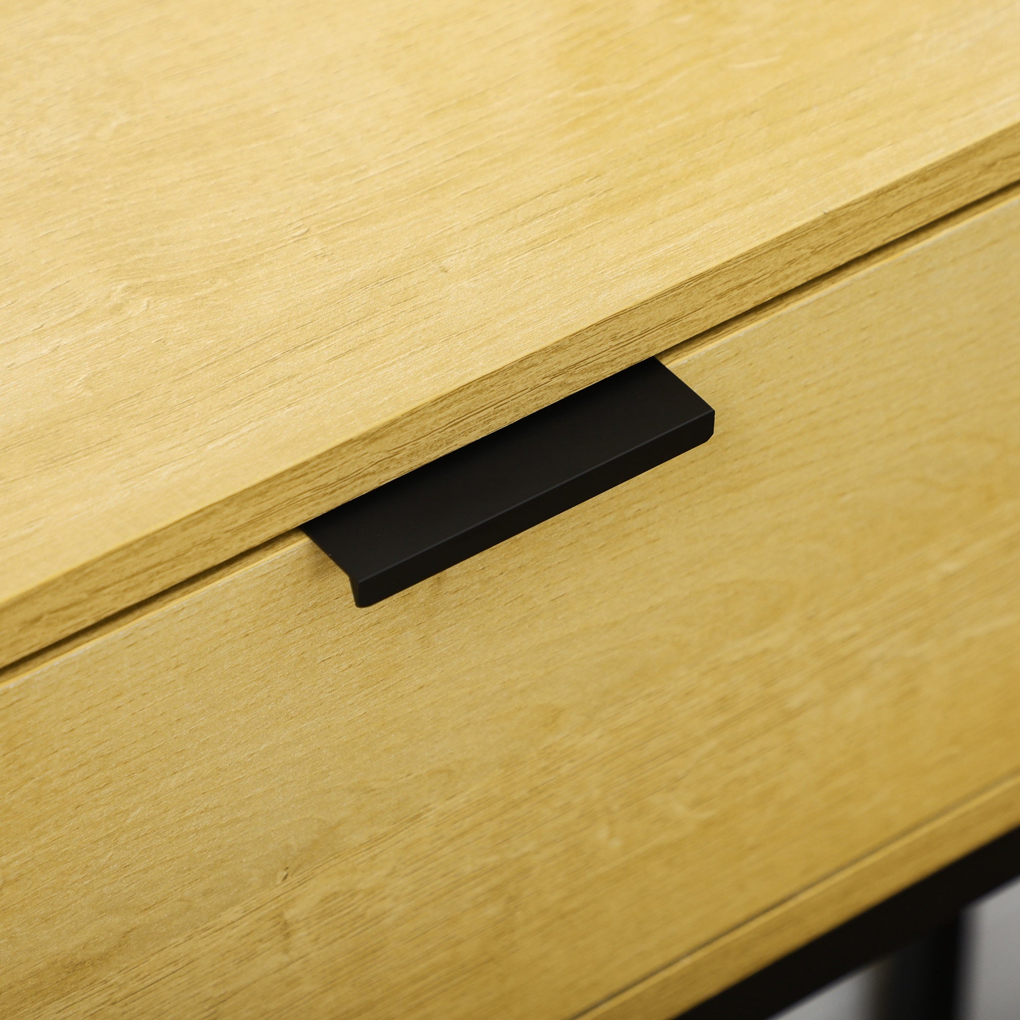 Mesa Consola Moderna 80x30x76 cm Cor de Madeira Natural