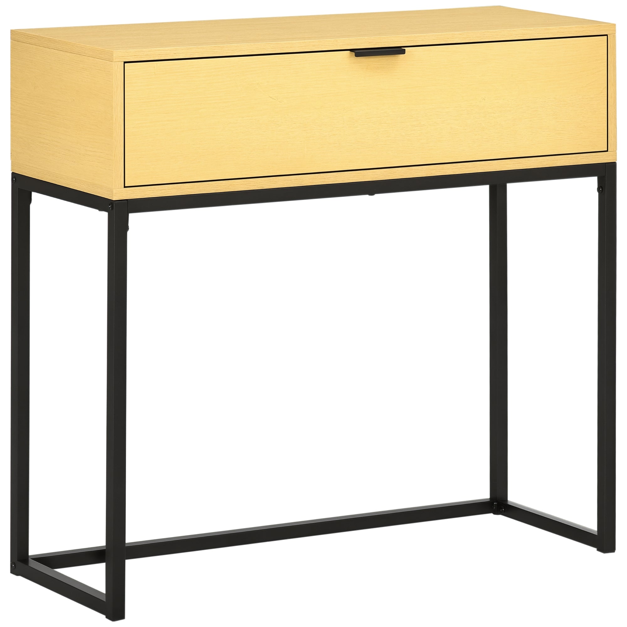 Mesa Consola Moderna 80x30x76 cm Cor de Madeira Natural