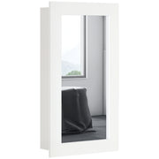 Armário de Parede com Espelho para Casa de Banho - 40x12x71 cm - Branco