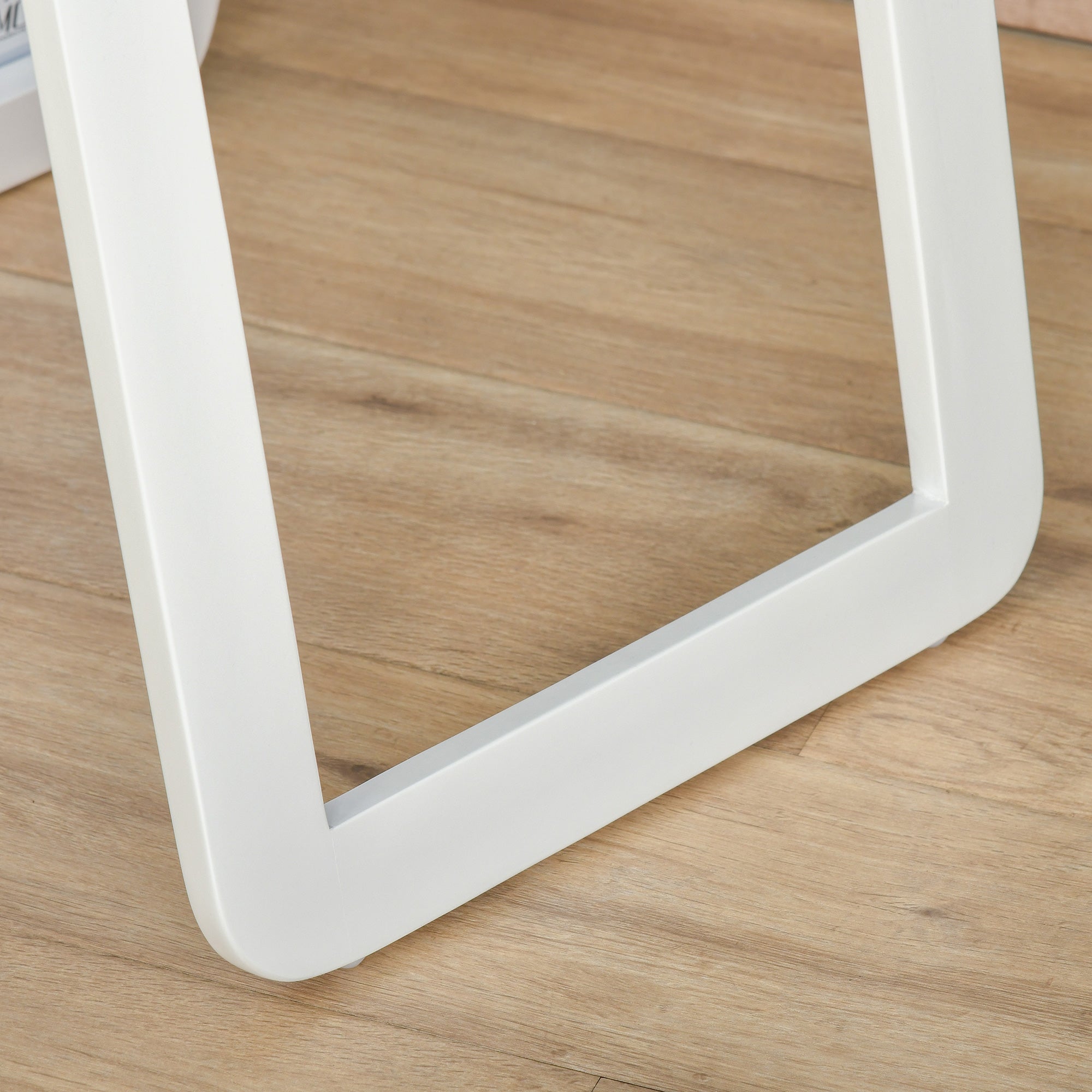 Espelho de Pé/Corpo Inteiro Retangular – 37x43x156cm – Branco – Madeira e Vidro