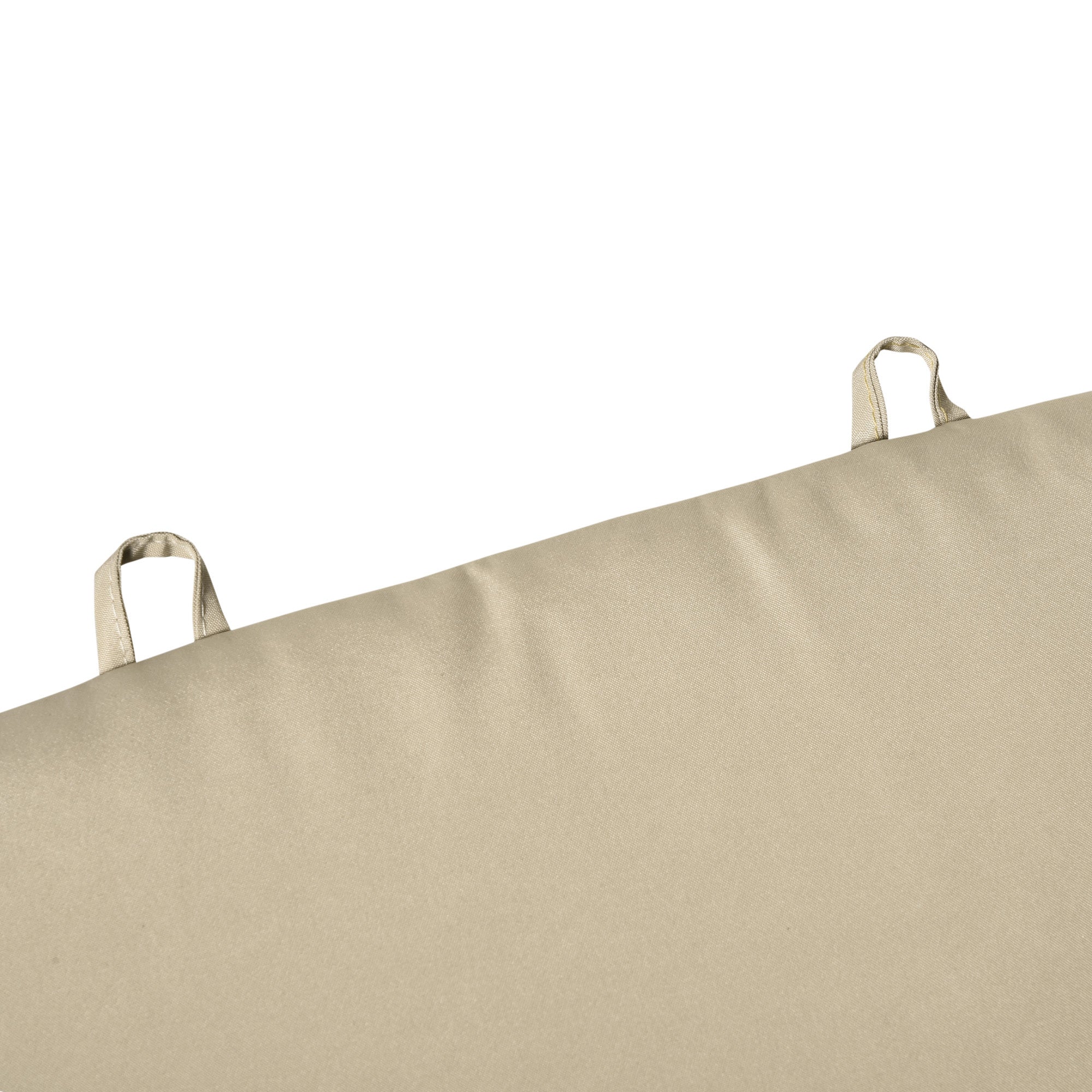 Almofada Acolchoada 198x53x5cm Cor Bege para Espreguiçadeira
