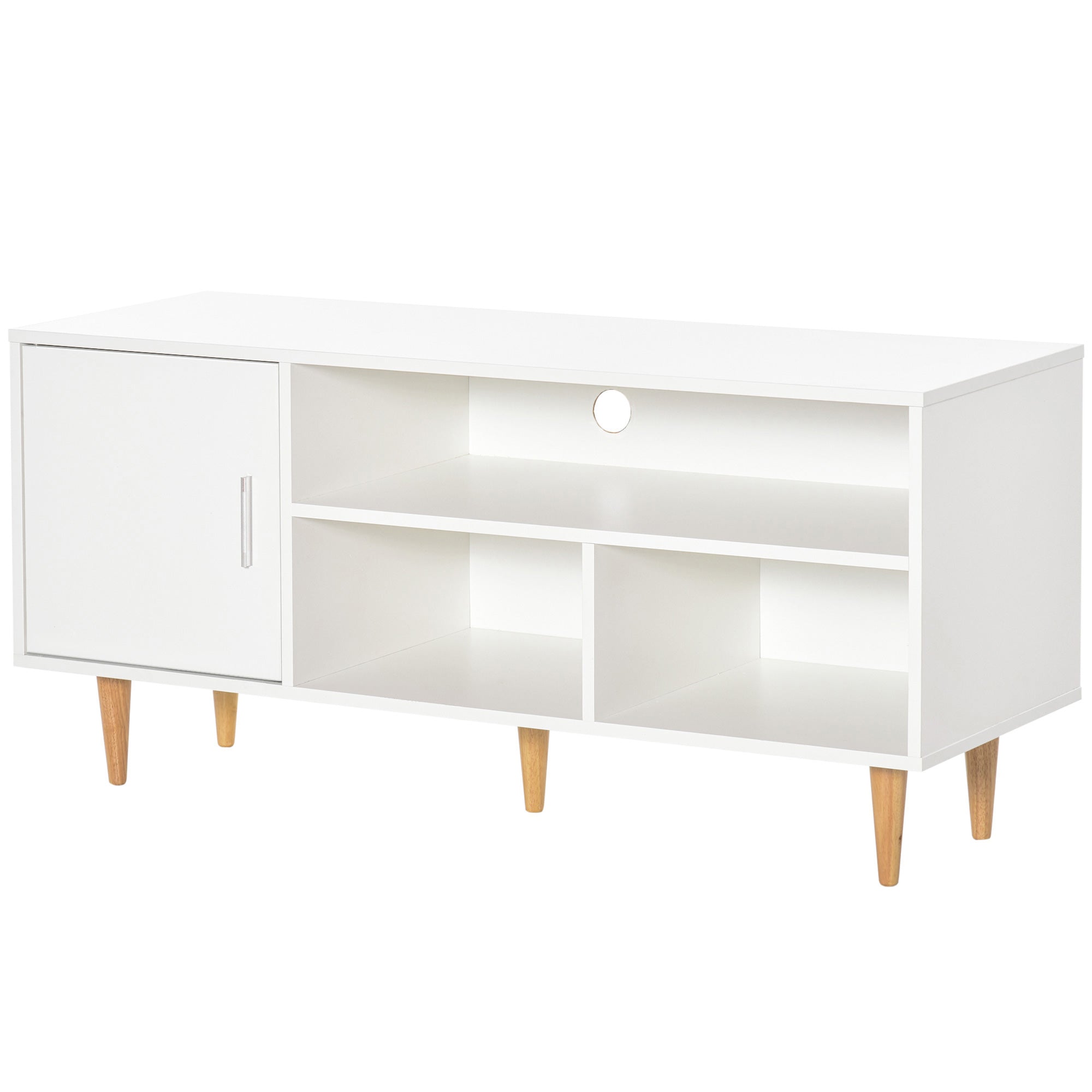 Móvel de TV Moderno 120x40x55cm Branco