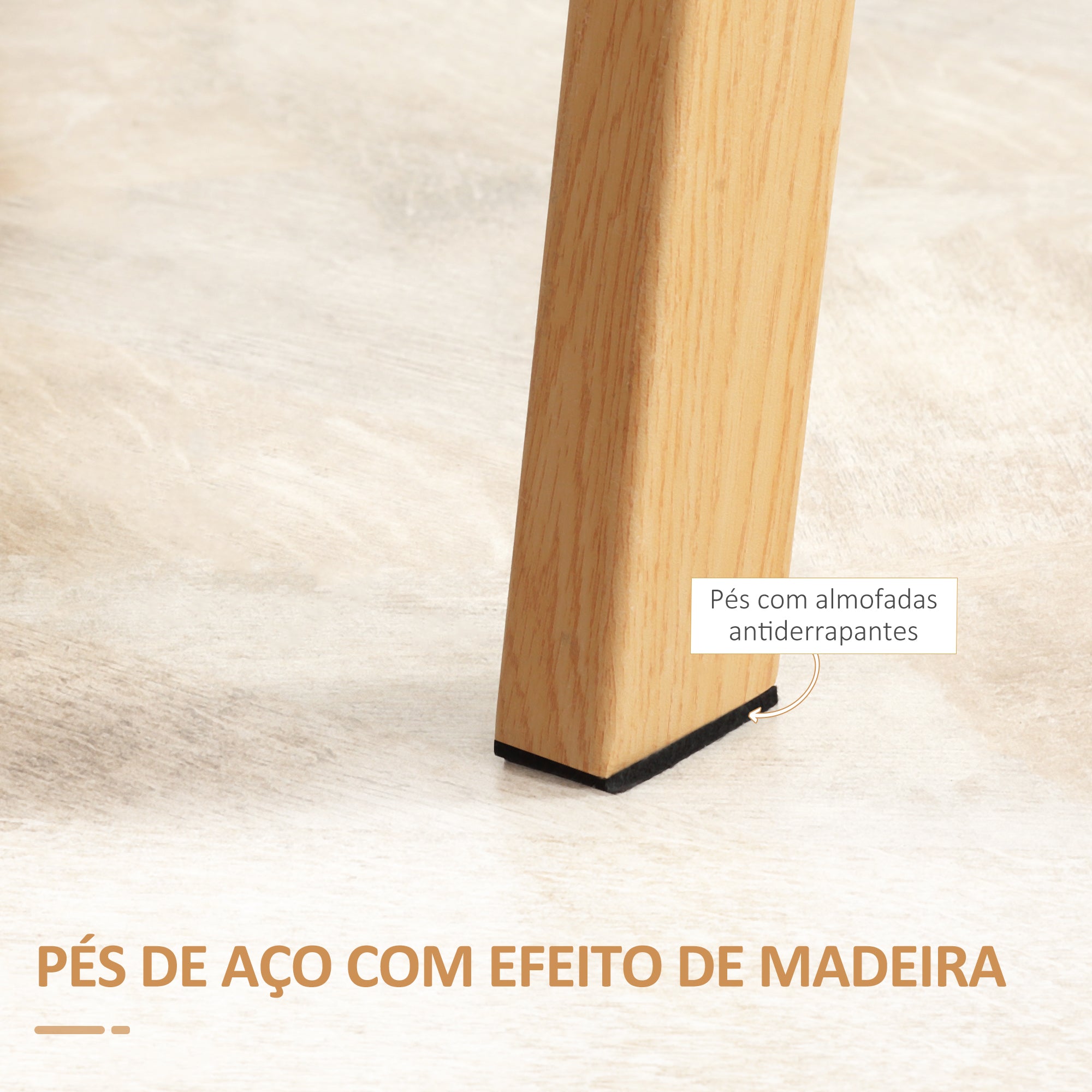 Mesa de Jantar Moderna 120x60x76cm - Transparente e Madeira