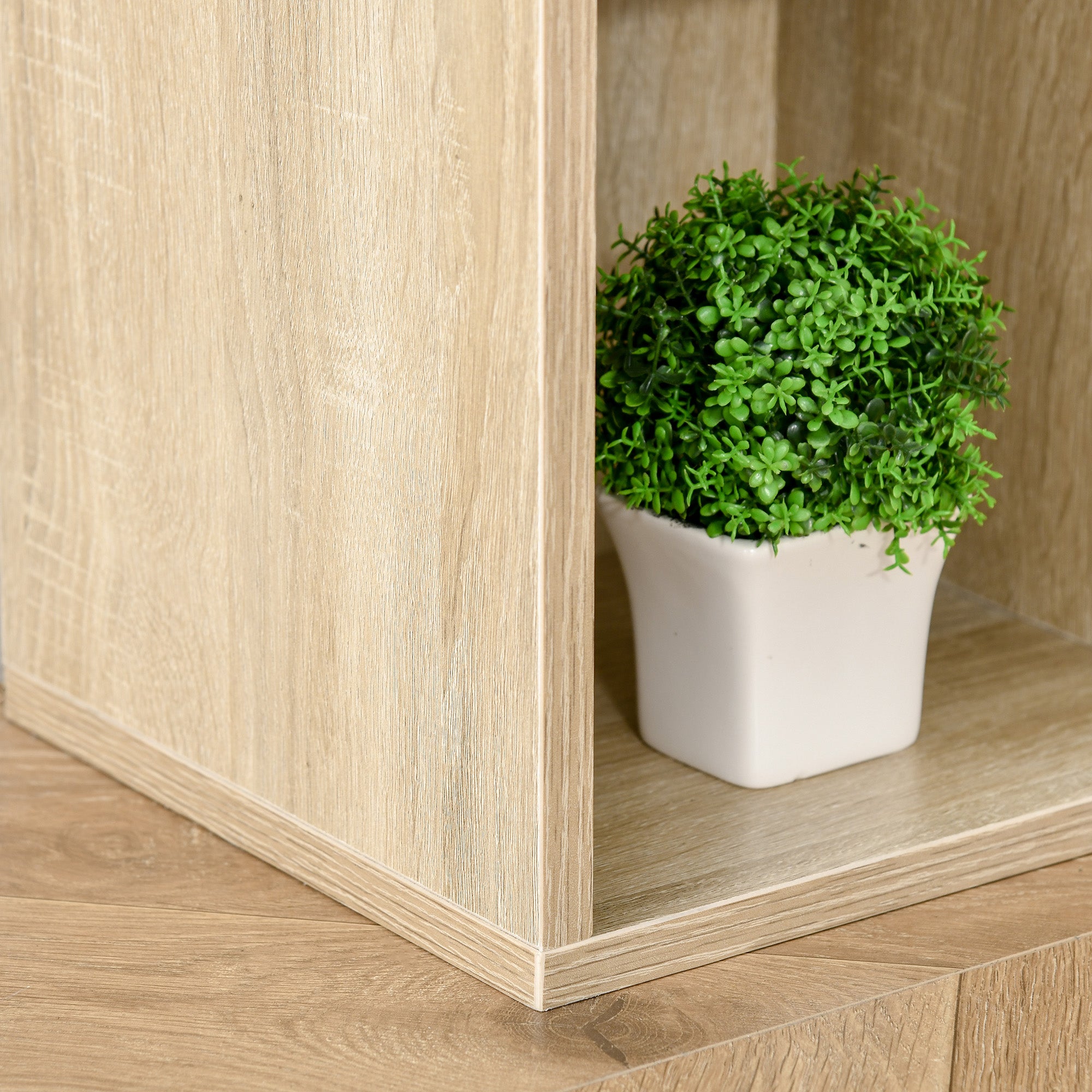 Estante de Madeira – 50x24x106cm – Cor de Carvalho