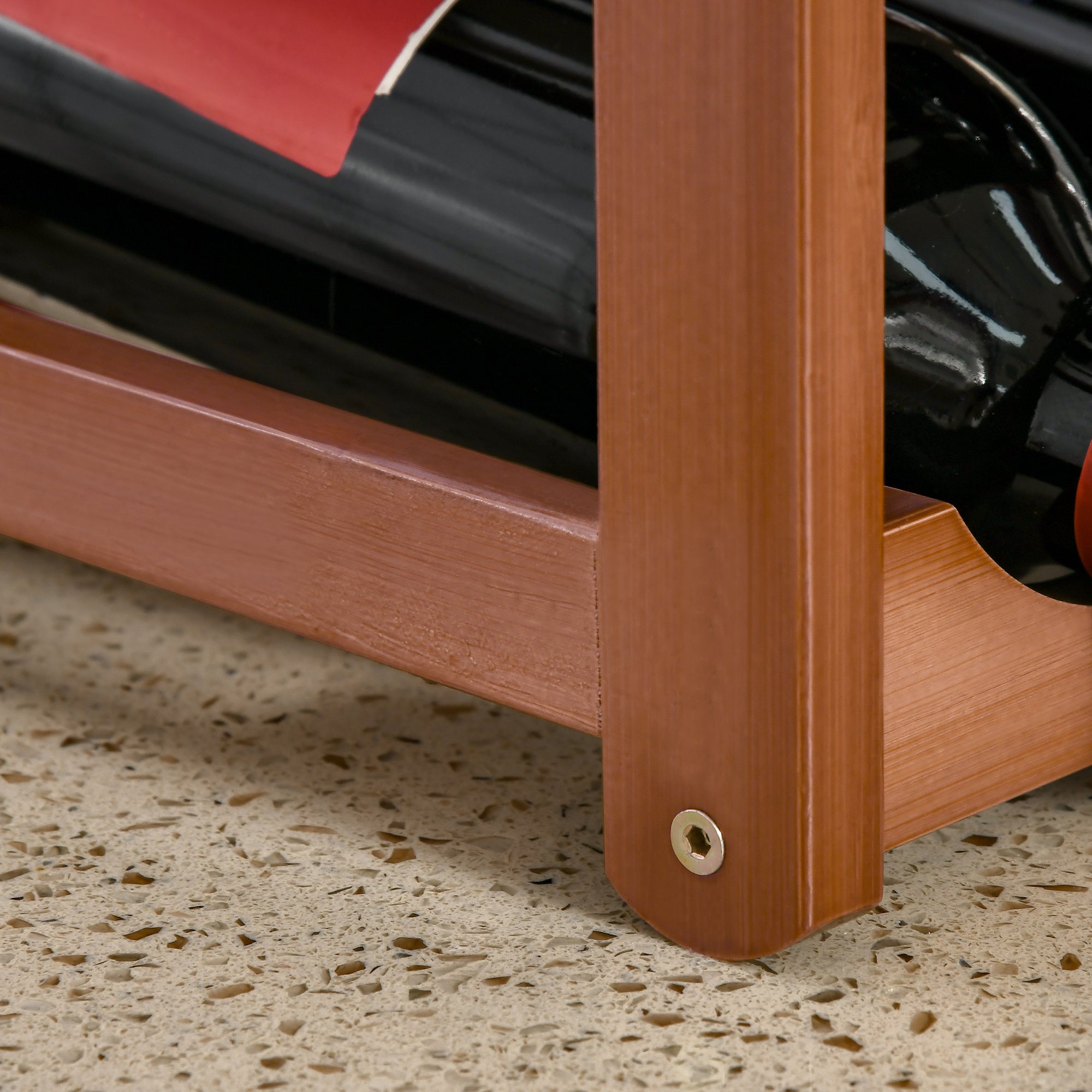 Suporte para 16 Garrafas de Bambu Marrom 43x23,5x38cm