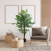 Planta Artificial Figueira – 15x15x150 cm – Verde – Plástico