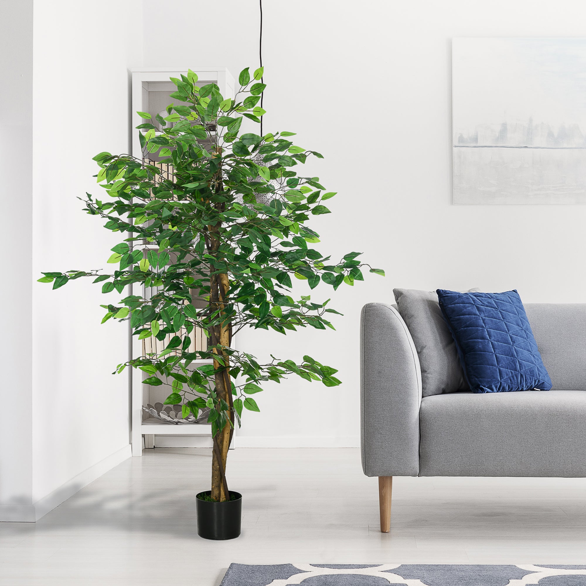 Planta Artificial Figueira – 15x15x150 cm – Verde – Plástico